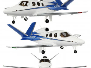 Aeronave Cirrus Vision Jet SF50 Modelo 3D