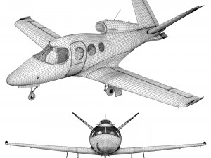 Aircraft Cirrus Vision Jet SF50 3D-Modell