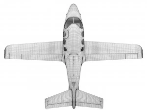 Aeronave Cirrus Vision Jet SF50 Modelo 3D