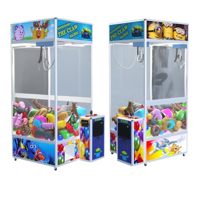 Claw slot machine Modello 3D .c4d .max .obj .3ds .fbx .stl .blend 