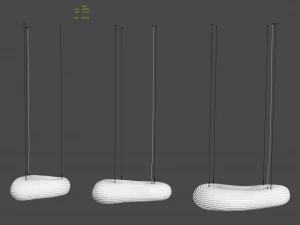 Cloud Pendant Lamp David Trubridge 3D Model