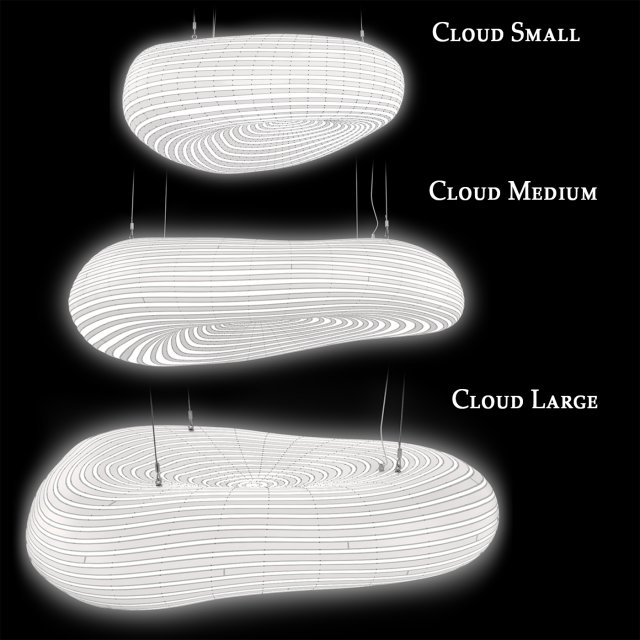 Cloud Pendant Lamp David Trubridge 3D 模型 .c4d .max .obj .3ds .fbx .stl .blend 