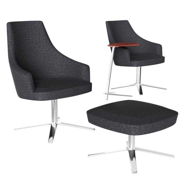 Clover Column Lounge armchair Modelo 3D .c4d .max .obj .3ds .fbx .stl .blend