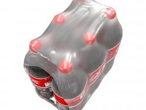 Coca Cola 2 liters 6pcs 3D Model