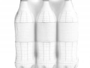 Coca Cola 2 liters 6pcs 3D Model