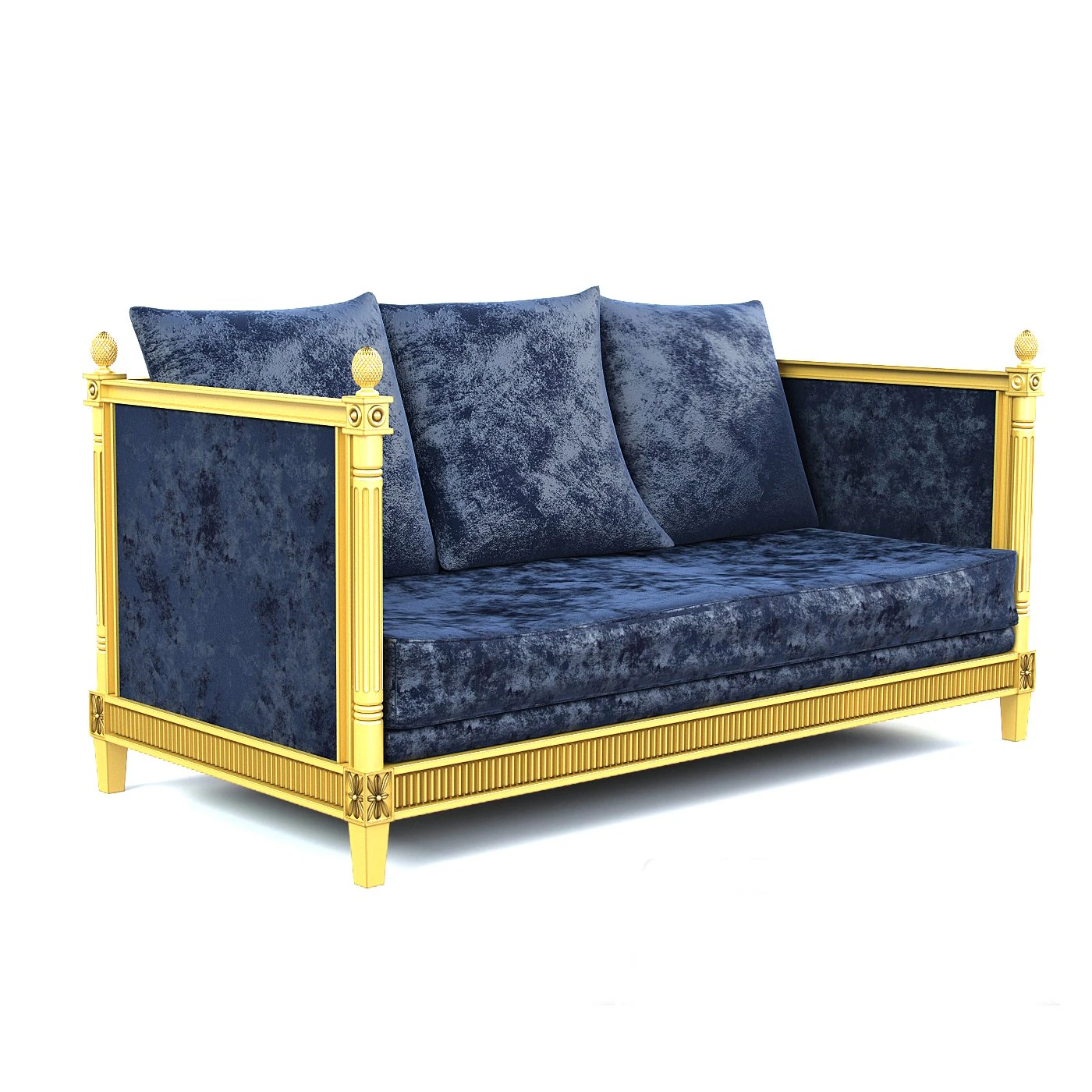 Sofa Coleccion Alexandra 3D Model .c4d .max .obj .3ds .fbx .stl .blend