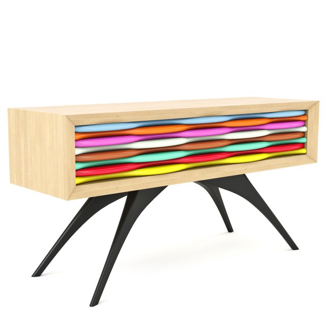 Chest of drawers Edna 3D 模型 .c4d .max .obj .3ds .fbx .stl .blend 
