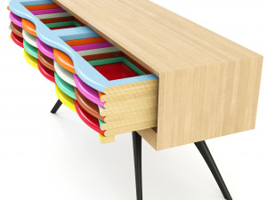 Chest of drawers Edna 3D 模型