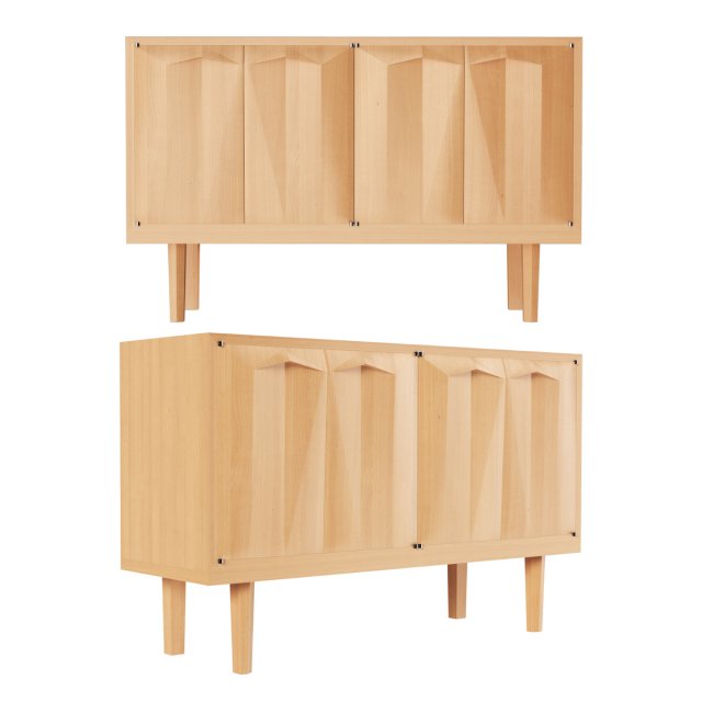 Comode Linden Credenza Model 3D .c4d .max .obj .3ds .fbx .stl .blend 