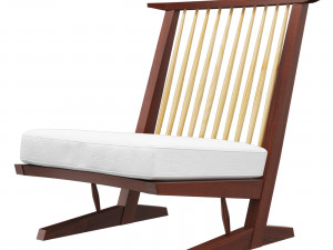 Armchair Conoid George Nakashima Model 3D