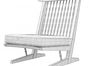 Armchair Conoid George Nakashima Modelo 3D