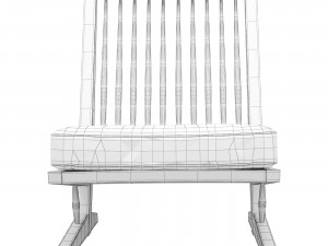 Armchair Conoid George Nakashima Modelo 3D
