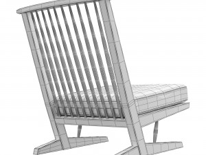 Armchair Conoid George Nakashima Modelo 3D