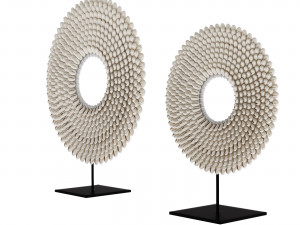 Cowry Shell Ring Decor 3D Model