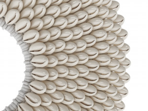 Cowry Shell Ring Decor 3D Model