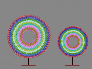 Dekorasi Cincin Cangkang Cowry Model 3D