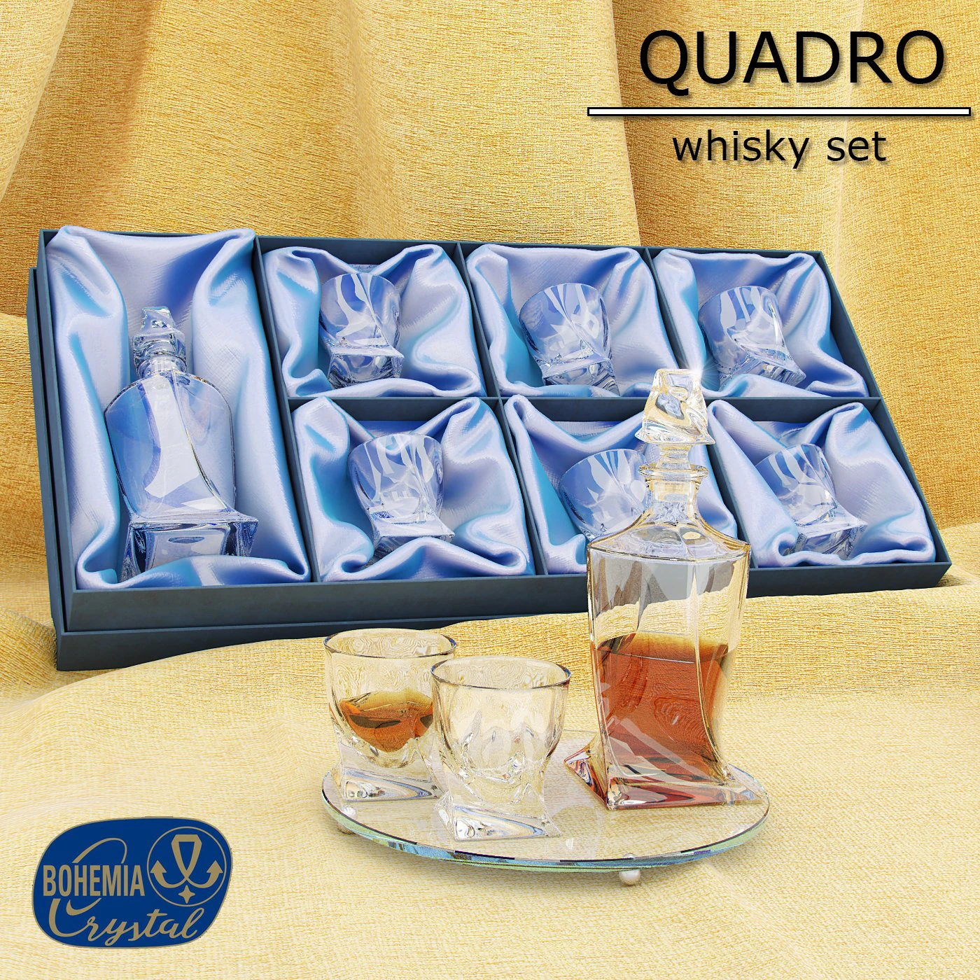 Set for whiskey Quadro 3D Model .c4d .max .obj .3ds .fbx .stl .blend