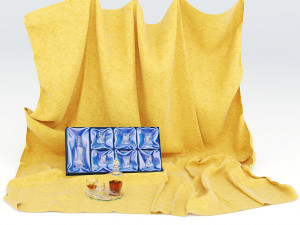 Set for whiskey Quadro Modelo 3D
