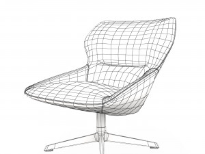 Armchair Davis Lounge 3D Model