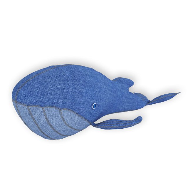 Denim whale 3D Model .c4d .max .obj .3ds .fbx .stl .blend