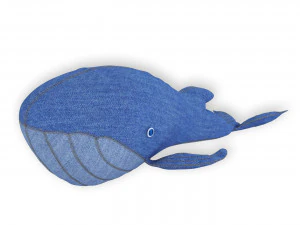 Джинсовый кит 3D Модель