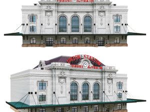 Building Denver Union Station Railway Station 3D-Modell