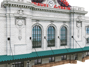 Building Denver Union Station Railway Station 3D Model