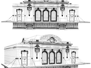 Building Denver Union Station Railway Station 3D Model