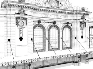 Edif&iacute;cio da Esta&ccedil;&atilde;o Ferrovi&aacute;ria Denver Union Station Modelo 3D