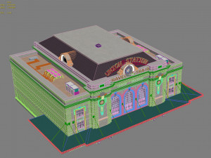 Building Denver Union Station Railway Station 3D Model