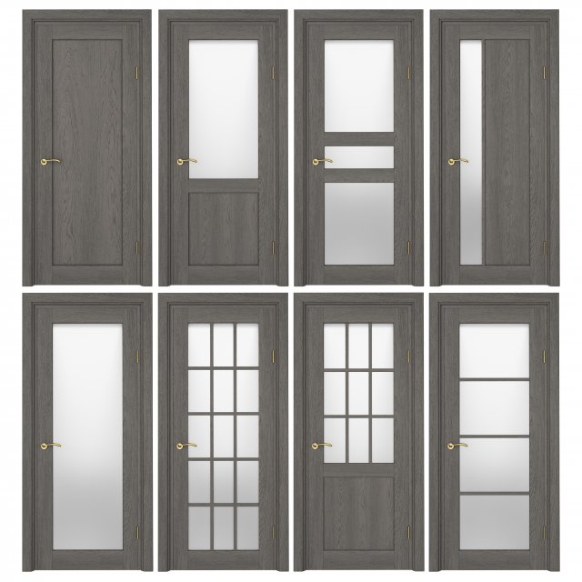 Doors Federico 3D Model .c4d .max .obj .3ds .fbx .stl .blend