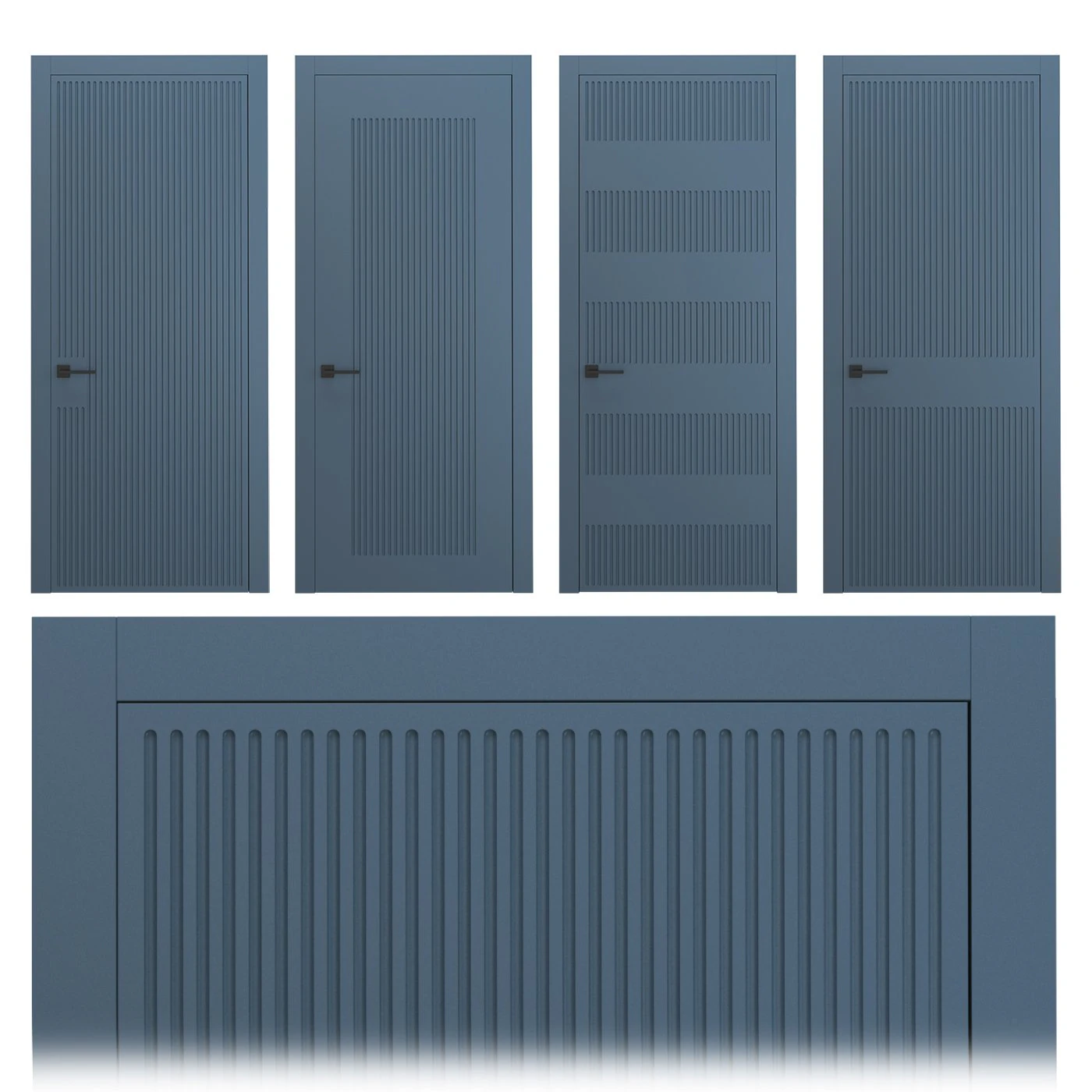 Interior doors milled 1 3D Model .c4d .max .obj .3ds .fbx .stl .blend 