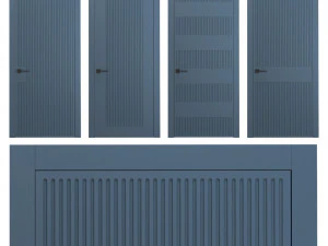 Portas interiores fresadas 1 Modelo 3D