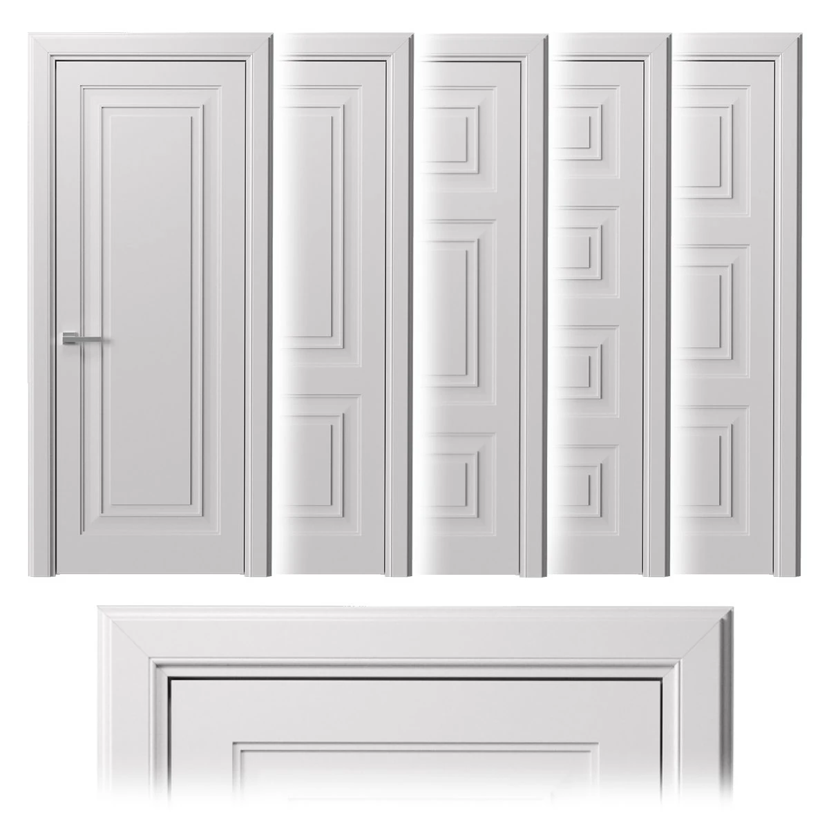Dorian Imperiale Doors 3D Model .c4d .max .obj .3ds .fbx .stl .blend 