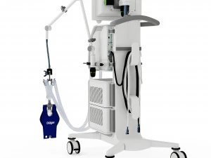 Artificial lung ventilator Drger Evita V800 3D Model