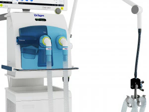 Artificial lung ventilator Drger Evita V800 3D Model