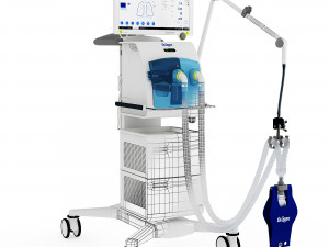 Artificial lung ventilator Drger Evita V800 Modelo 3D