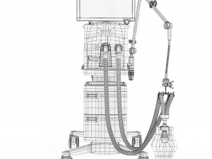 Artificial lung ventilator Drger Evita V800 Modelo 3D