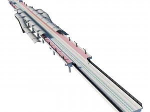 Eisenhower Ave Station Subway Station 3D Model