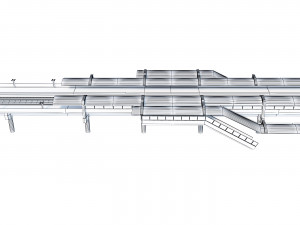 Eisenhower Ave Station Subway Station Model 3D