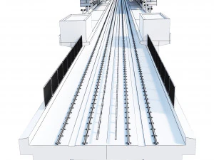 Eisenhower Ave Station Subway Station 3D Model