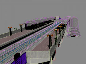 Eisenhower Ave Station Subway Station Model 3D