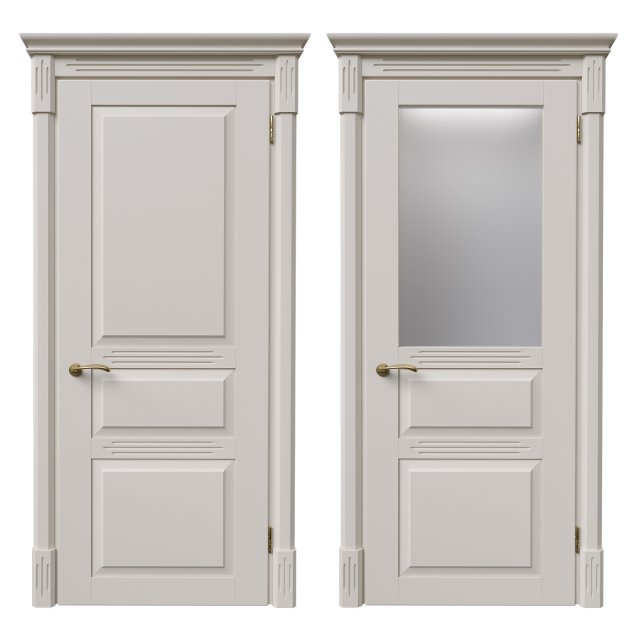 Elegance doors 3D 模型 .c4d .max .obj .3ds .fbx .stl .blend 