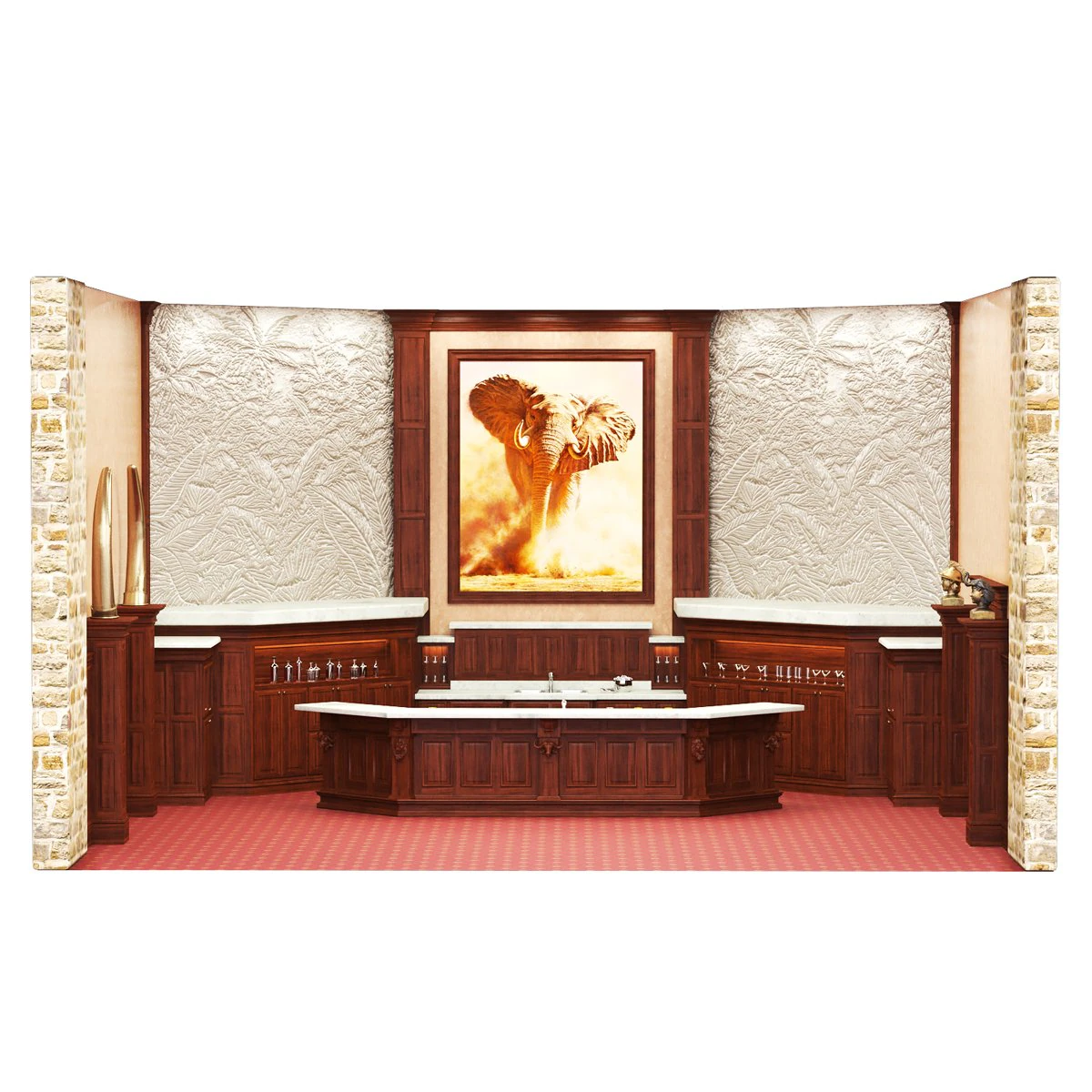Elephant bar 3D Model .c4d .max .obj .3ds .fbx .stl .blend