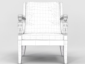Armchair Empire 3D Model