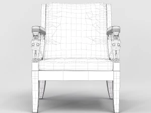 Armchair Empire 3D Model