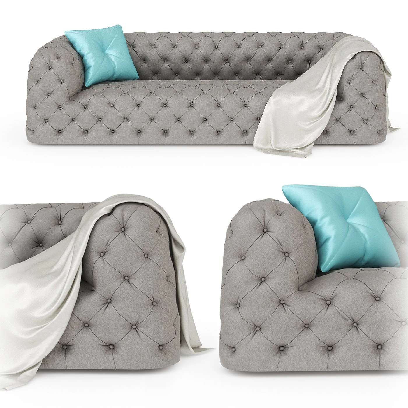 Eres sofa Nathan Anthony 3D Model .c4d .max .obj .3ds .fbx .stl .blend