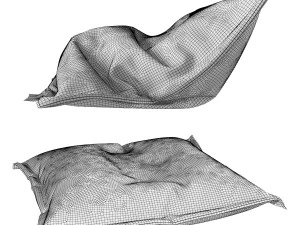 Bag chair Fatboy Junior 3D Model