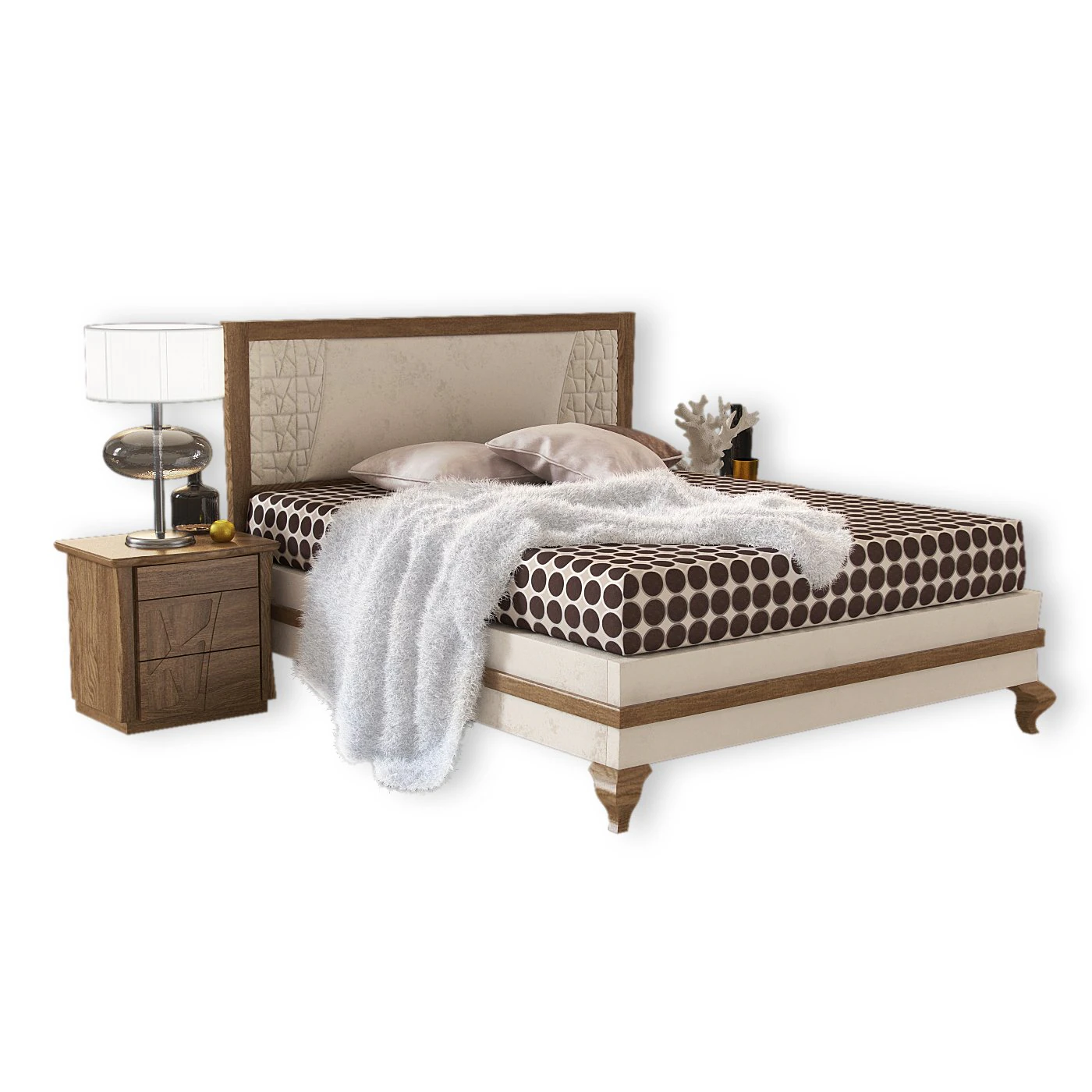 Bed Motivi 3D Model .c4d .max .obj .3ds .fbx .stl .blend