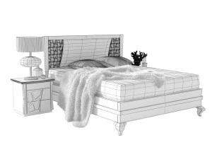 Bed Motivi 3D Model